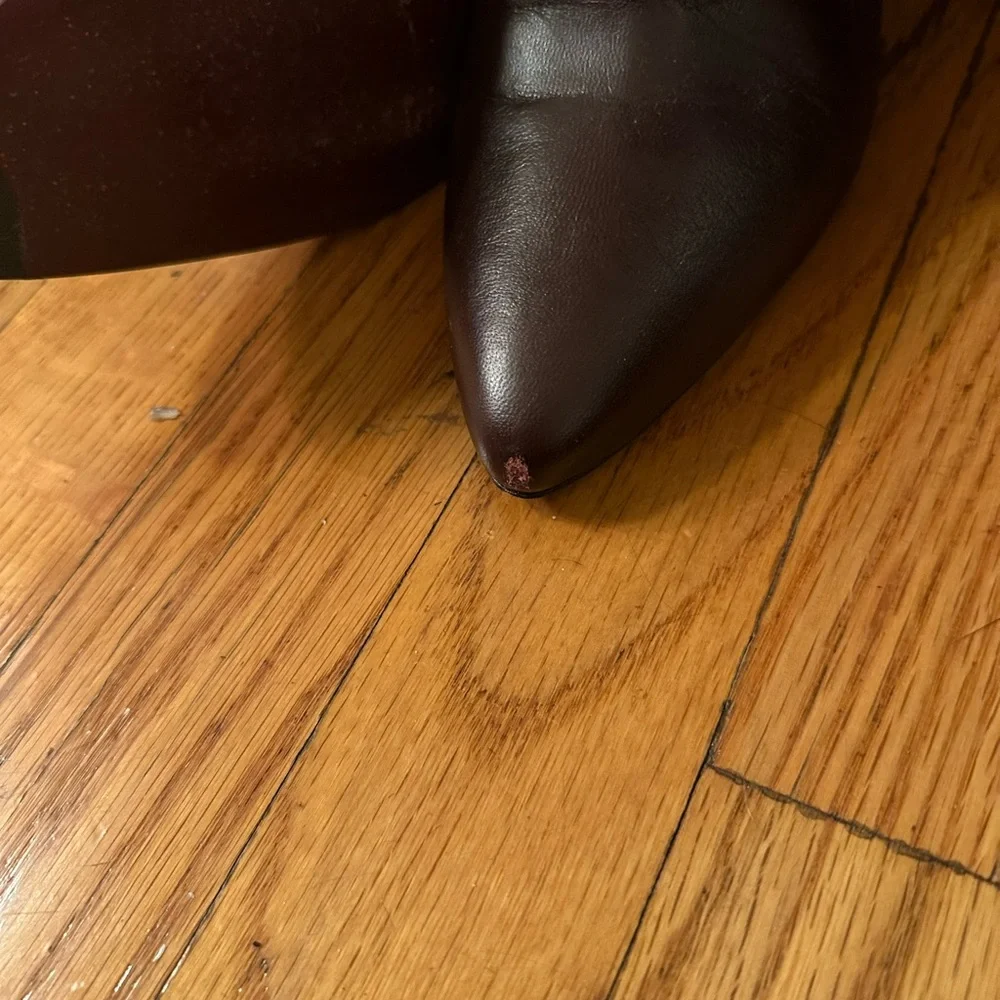 Clergerie Rare purple brown leather boots - Picture 8 of 9